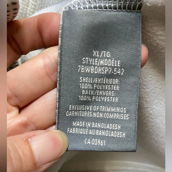 DENVER HAYES long line jacket off white trench jacket sz XL - Picture 4 of 8